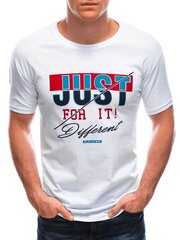 мужская футболка s1766 - белая цена и информация | Мужские футболки | 220.lv