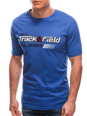 мужская футболка s1767 - синяя цена и информация | Мужские футболки | 220.lv