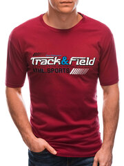 мужская футболка s1767 - красная цена и информация | Мужские футболки | 220.lv
