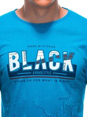 футболка s1878 - светло-бирюзово-голубая 124977-7 цена и информация | Мужские футболки | 220.lv