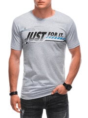 футболка s1885 - серая цена и информация | Мужские футболки | 220.lv