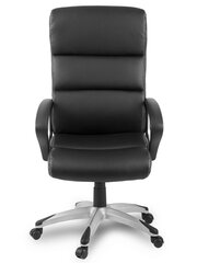 Biroja krēsls, ādas, melns цена и информация | Офисные кресла | 220.lv