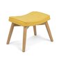 Krēsls ar kāju balstu, dzeltens цена и информация | Dārza krēsli | 220.lv