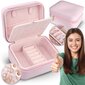 Juvelierizstrādājumu kastīte maza, Massido, rozā krāsā cena un informācija | Interjera priekšmeti | 220.lv