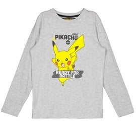T-krekls bērniem Pokemon Pikachu, pelēks cena un informācija | Zēnu krekli | 220.lv