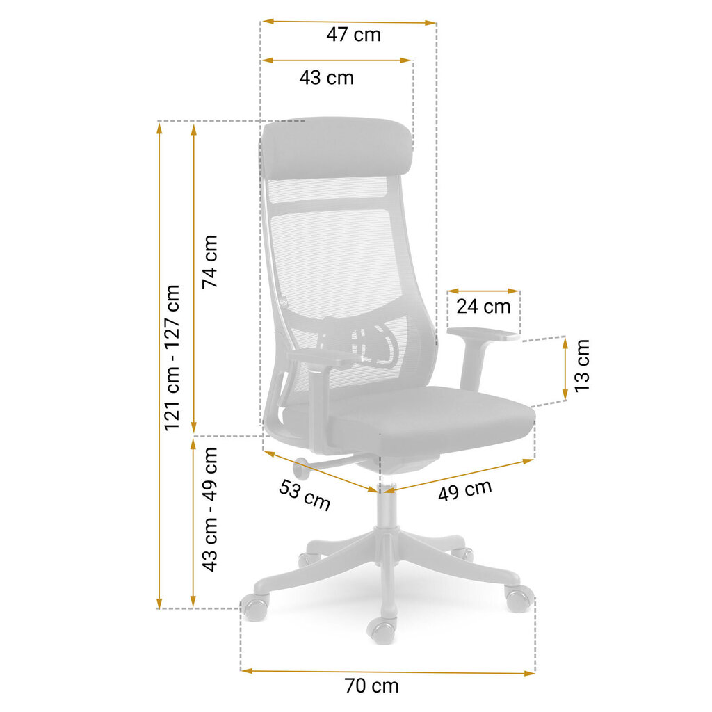 Biroja krēsls ar mikrofonu, Sofotel Brema, melns cena un informācija | Biroja krēsli | 220.lv