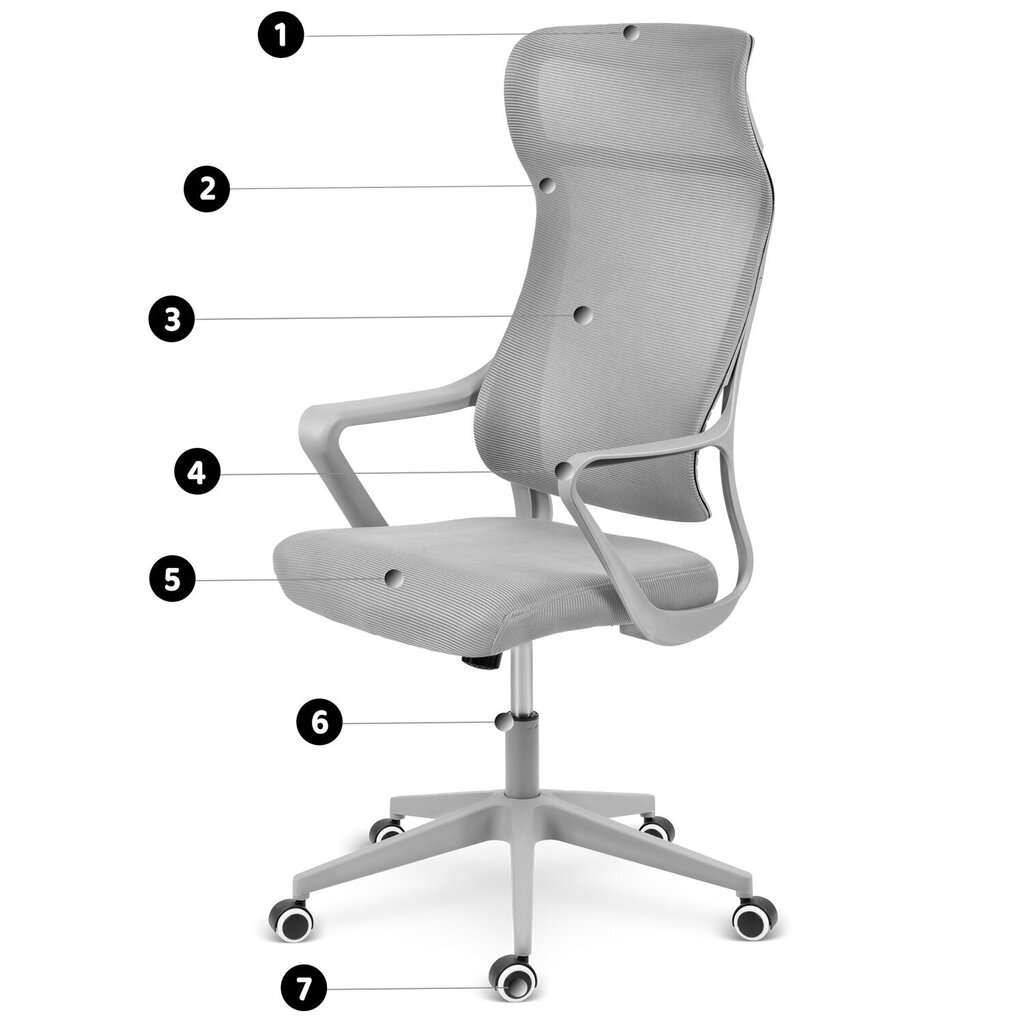 Biroja krēsls, Sofotel Labi, gaiši pelēks cena un informācija | Biroja krēsli | 220.lv