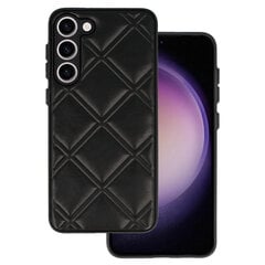 Кожаный 3D чехол для Samsung Galaxy S23 дизайн 1 черный цена и информация | Чехлы для телефонов | 220.lv
