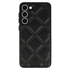 Кожаный 3D чехол для Samsung Galaxy S23 Plus дизайн 3 черный цена и информация | Чехлы для телефонов | 220.lv