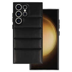 Кожаный 3D чехол для Samsung Galaxy S23 Ultra дизайн 3 черный цена и информация | Чехлы для телефонов | 220.lv