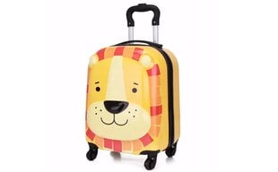 Детский дорожный чемодан, 3D лев, 30л. цена и информация | Чемоданы, дорожные сумки | 220.lv