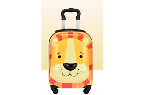 Ceļojumu koferis bērniem 3D lauva, dzeltens цена и информация | Чемоданы, дорожные сумки | 220.lv