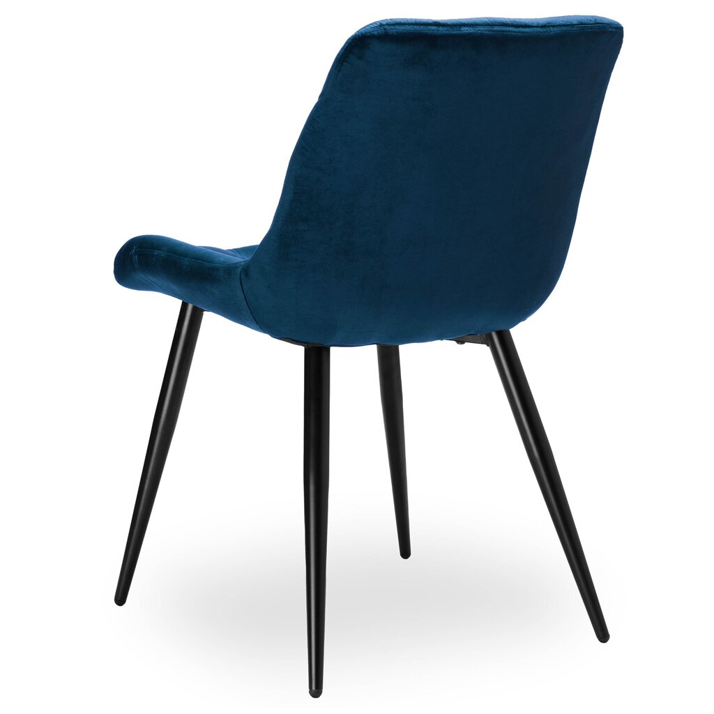 Eliot polsterēts krēsls tumši zilā samta krāsā cena un informācija | Biroja krēsli | 220.lv