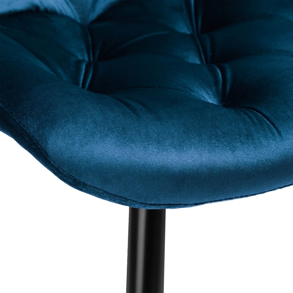 Eliot polsterēts krēsls tumši zilā samta krāsā cena un informācija | Biroja krēsli | 220.lv