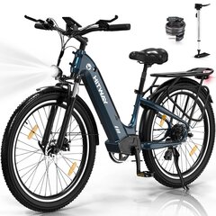 Elektriskais velosipēds Hitway BK16, 26", zils cena un informācija | Elektrovelosipēdi | 220.lv