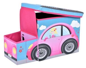 Rotaļlietu kaste, rozā cena un informācija | Veļas grozi un mantu uzglabāšanas kastes | 220.lv