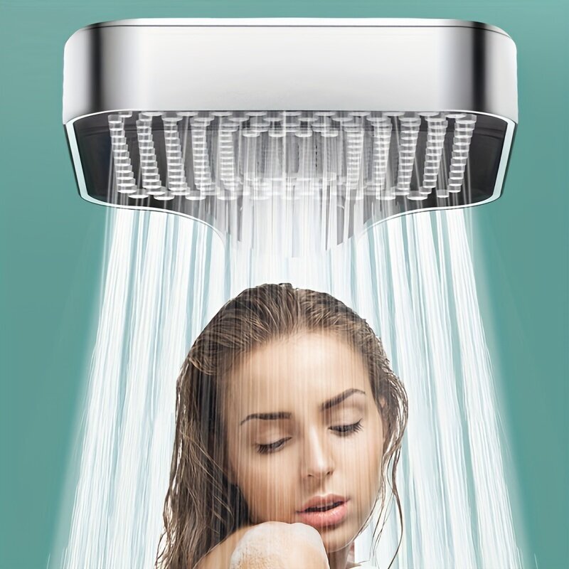 Kvadrātveida regulējama dušas galva, sudrabaina cena un informācija | Aksesuāri jaucējkrāniem un dušai | 220.lv
