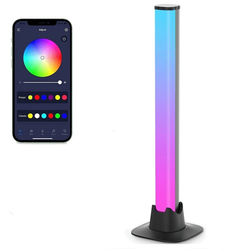 RGB LED nakts gaismas lukturis cena un informācija | Galda lampas | 220.lv