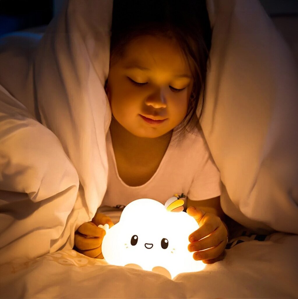 Silikona nakts lampa - Mākonis cena un informācija | Lampas bērnu istabai | 220.lv