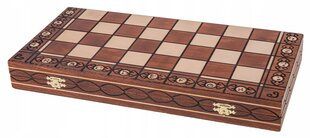 Koka šaha komplekts Senator Lux, 41 x 41 cm cena un informācija | Galda spēles | 220.lv
