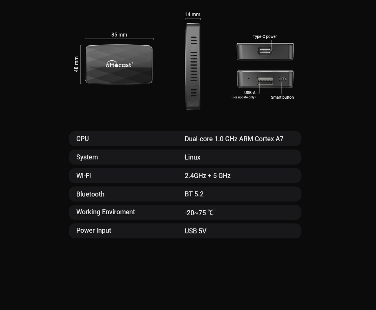 Ottocast MX 3in1 цена и информация | Adapteri un USB centrmezgli | 220.lv