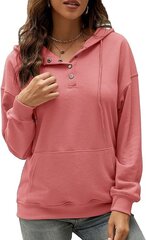 Sporta krekls ar kapuci sievietēm Ranphe, rozā cena un informācija | Sieviešu džemperi | 220.lv