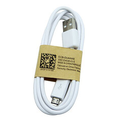 Кабель питания Deep-Tech ECB-DU4AWE универсальный USB 2.0 на Micro USB для данных и зарядки 1м белый (OEM) цена и информация | Кабели для телефонов | 220.lv