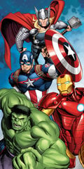 Dvielis Avengers Power, 70x140 cm cena un informācija | Dvieļi | 220.lv