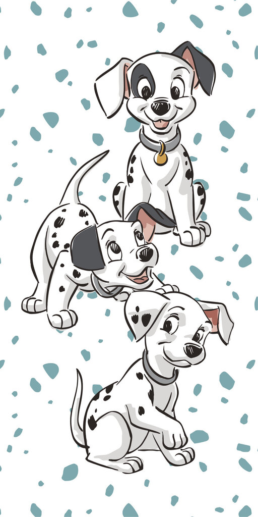 Dvielis Disney 101 Dalmatians Play, 70x140 cm cena un informācija | Dvieļi | 220.lv