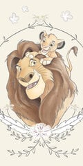 Dvielis Disney Lion King Simba, 70x140 cm cena un informācija | Dvieļi | 220.lv