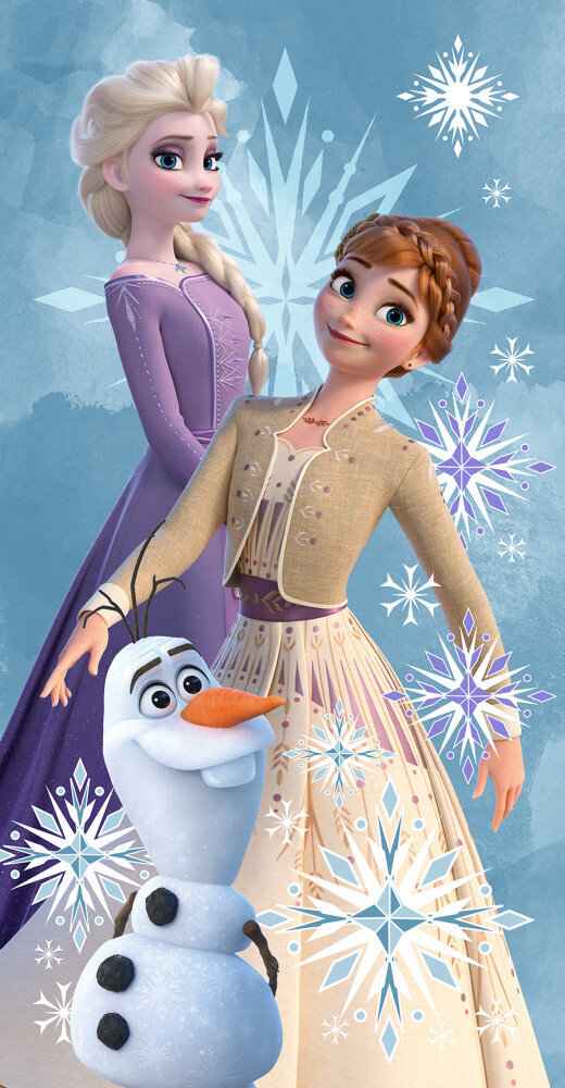 Dvielis Disney Frozen Olaf, 70x140 cm cena un informācija | Dvieļi | 220.lv