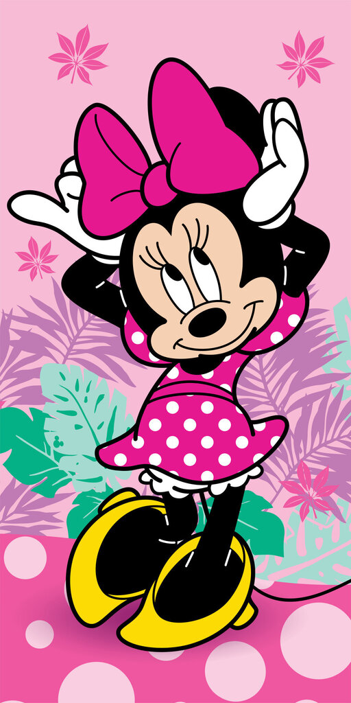 Dvielis Disney Minnie Pretty in Pink, 70x140 cm cena un informācija | Dvieļi | 220.lv