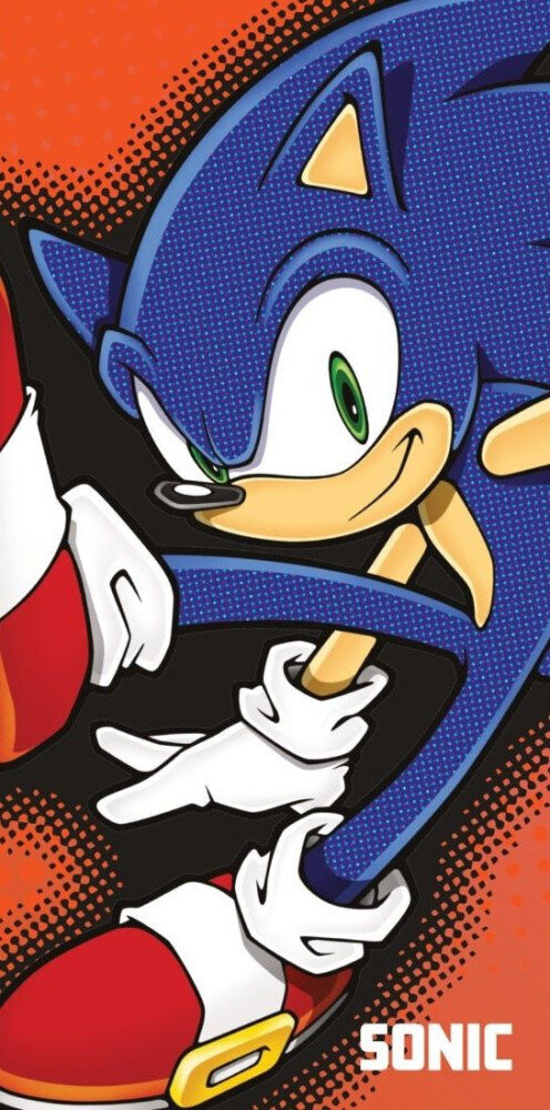 Dvielis Sonic the Hedgehog, 70x140 cm cena un informācija | Dvieļi | 220.lv
