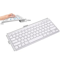 Bluetooth bezvadu tastatūra personālajam datoram iPad Mac, melna krāsa цена и информация | Клавиатуры | 220.lv