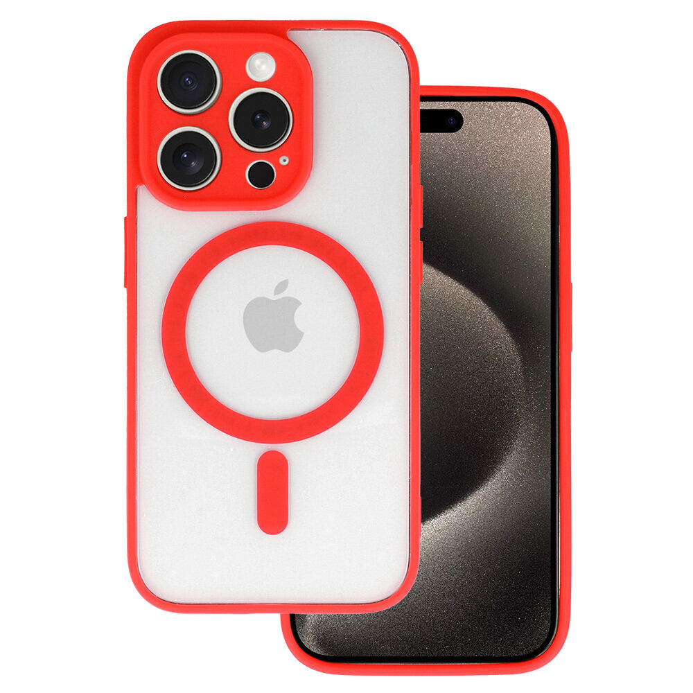 Akrila krāsa Magsafe vāciņš iPhone 11 sarkans cena un informācija | Telefonu vāciņi, maciņi | 220.lv