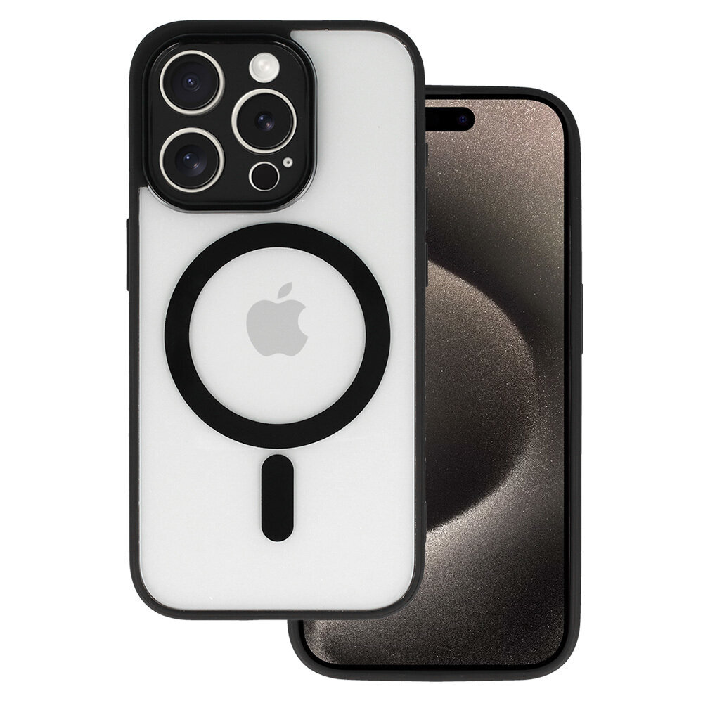 Akrila krāsa Magsafe vāciņš iPhone 12 Pro melns cena un informācija | Telefonu vāciņi, maciņi | 220.lv