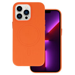 Кожаный чехол MagSafe для Iphone 13 оранжевый цена и информация | Чехлы для телефонов | 220.lv