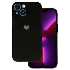 Силиконовый чехол Vennus Heart для Iphone 13 Mini дизайн 1, черный цена и информация | Чехлы для телефонов | 220.lv