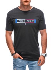 футболка s1795 - темно-серая цена и информация | Мужские футболки | 220.lv