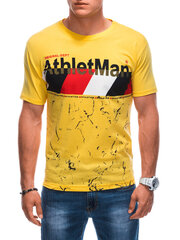 футболка s1887 - желтая цена и информация | Мужские футболки | 220.lv