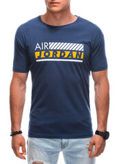 футболка s1883 - темно-синяя цена и информация | Мужские футболки | 220.lv