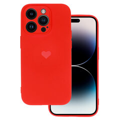 Силиконовый чехол Vennus Heart для Iphone 13 Pro дизайн 1, красный цена и информация | Чехлы для телефонов | 220.lv