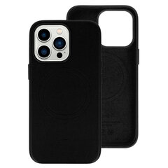 Кожаный чехол MagSafe для Iphone 14, черный цена и информация | Чехлы для телефонов | 220.lv