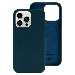 Кожаный чехол MagSafe для Iphone 14, темно-синий цена и информация | Чехлы для телефонов | 220.lv