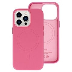 Кожаный чехол MagSafe для Iphone 14, розовый цена и информация | Чехлы для телефонов | 220.lv