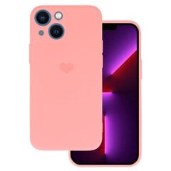 Силиконовый чехол Vennus Heart для Iphone 14 дизайн 1 розовый цена и информация | Чехлы для телефонов | 220.lv