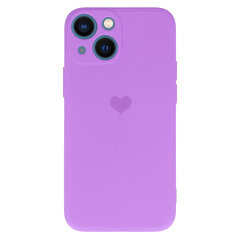 Силиконовый чехол Vennus Heart для Iphone 14 Plus дизайн 1 фиолетовый цена и информация | Чехлы для телефонов | 220.lv