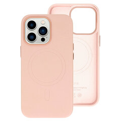 MagSafe ādas vāciņš Iphone 14 Pro gaiši rozā krāsā cena un informācija | Telefonu vāciņi, maciņi | 220.lv