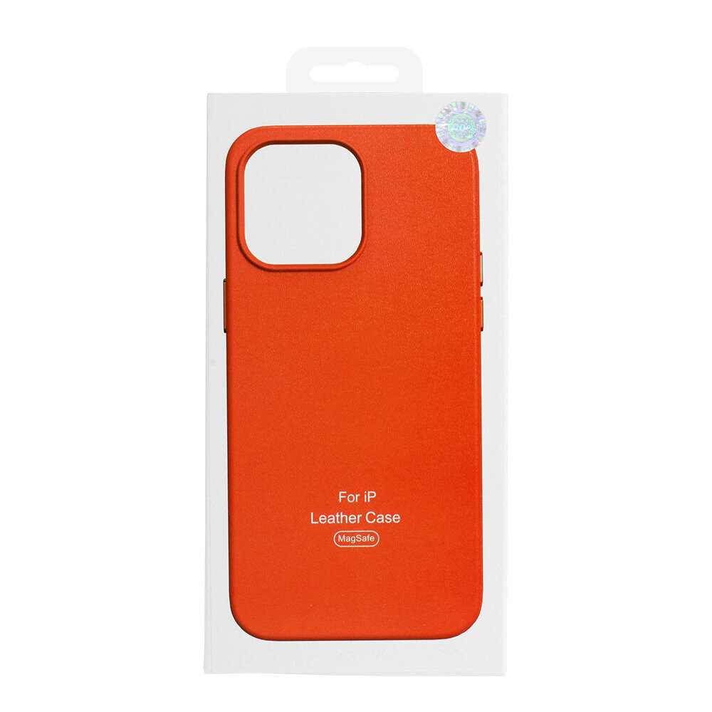 MagSafe ādas vāciņš Iphone 14 Pro oranžs cena un informācija | Telefonu vāciņi, maciņi | 220.lv