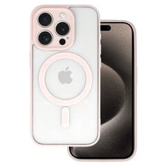 Акриловый цветной чехол Magsafe для Iphone 14 Pro Max светло-розовый цена и информация | Чехлы для телефонов | 220.lv